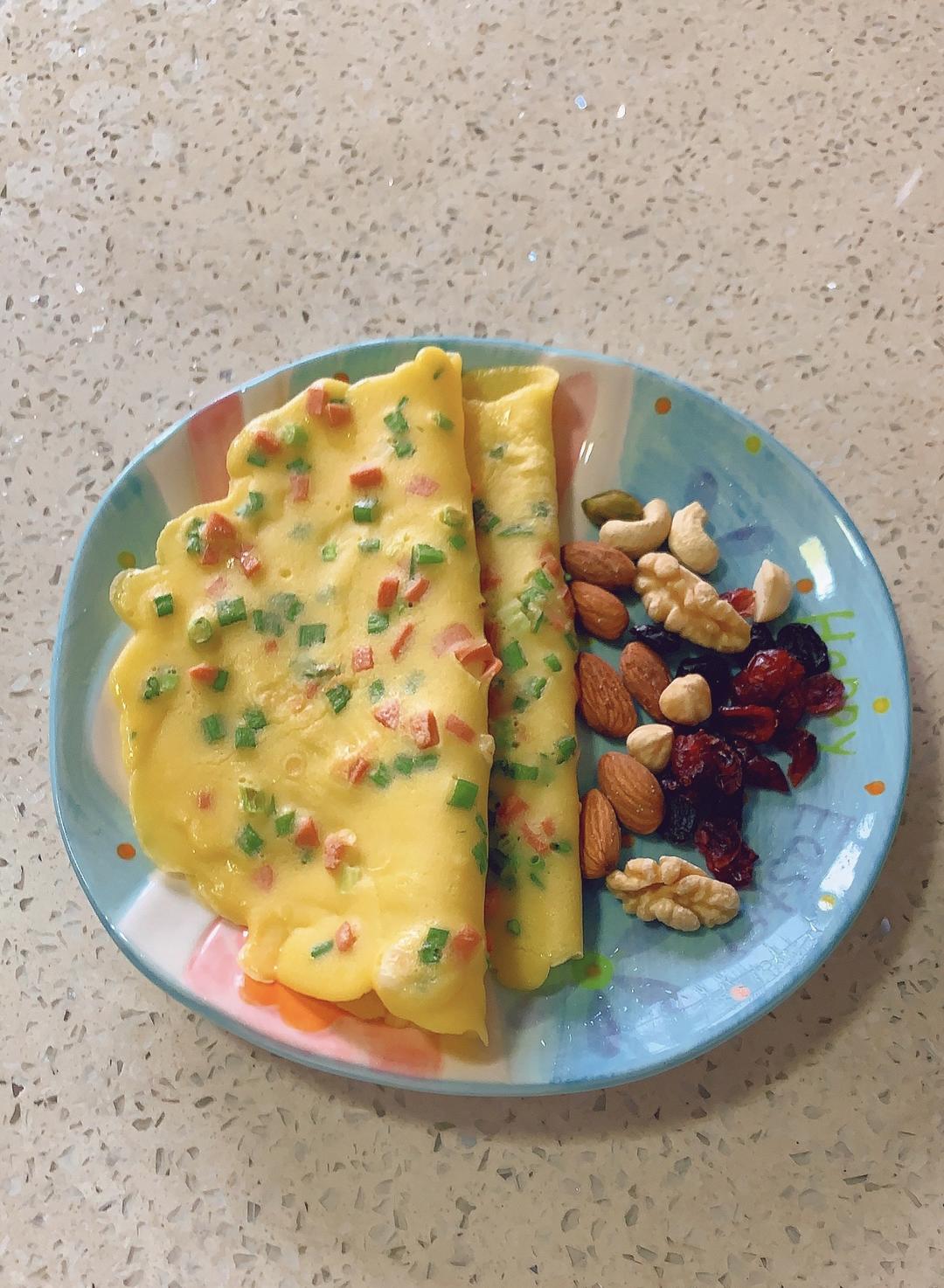 儿童早餐—香葱火腿鸡蛋饼的做法 步骤9