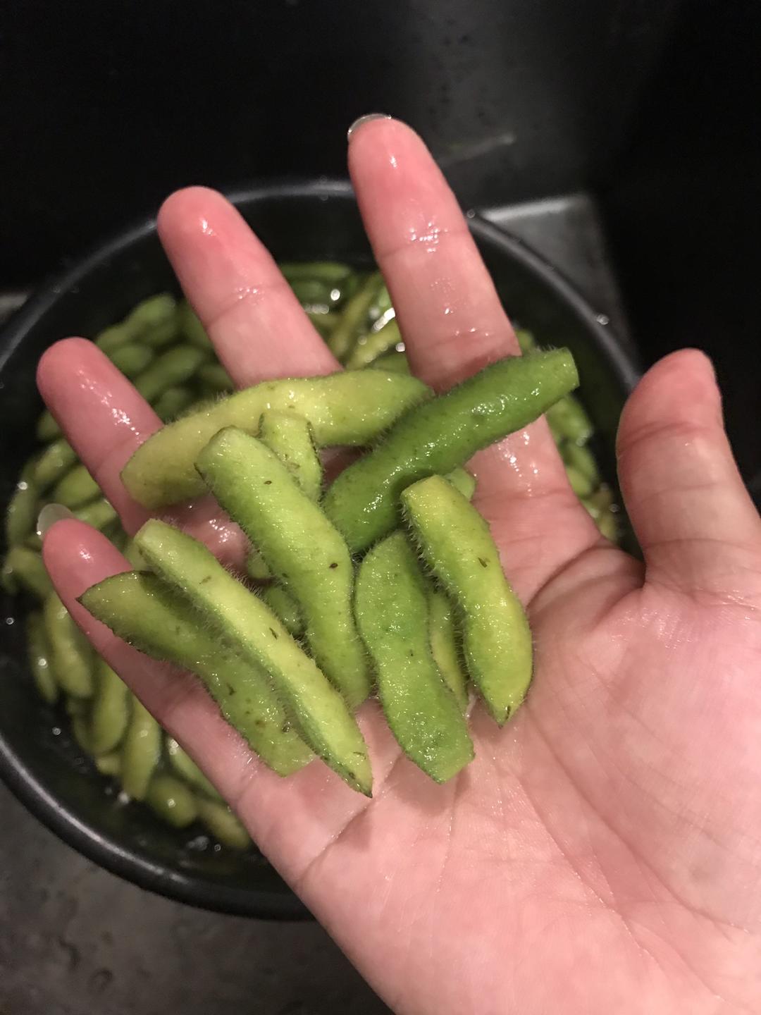 开胃凉拌毛豆