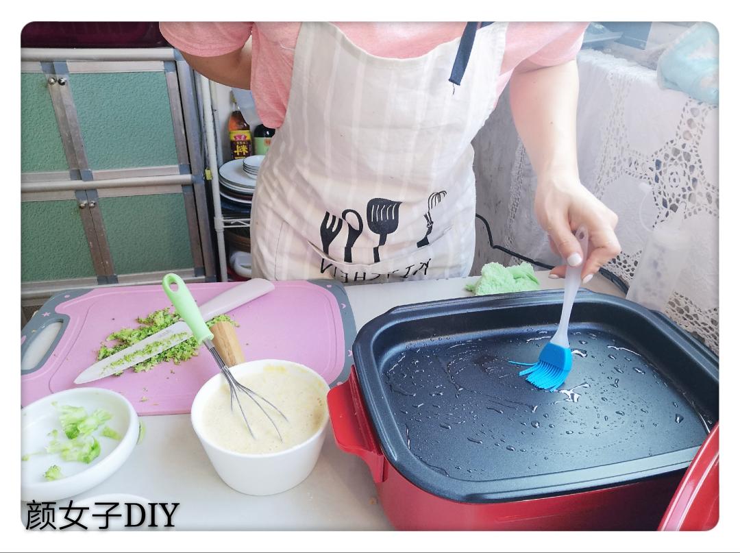 #麦子厨房#美食锅之西蓝花海米鸡蛋饼