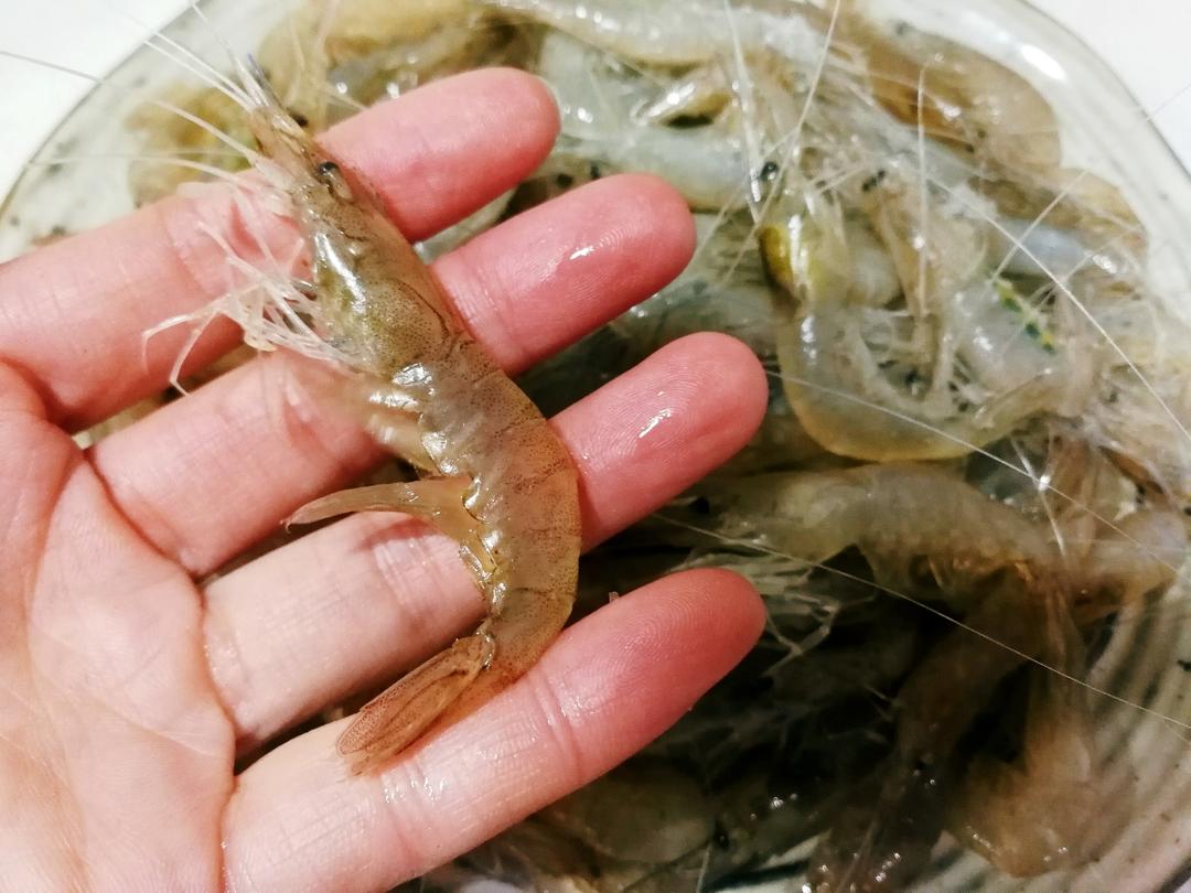 白灼小白虾