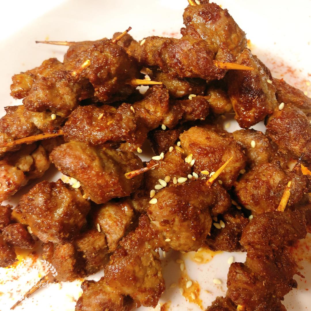 孜然牙签羊肉串(空气炸锅版)撸串儿吧
