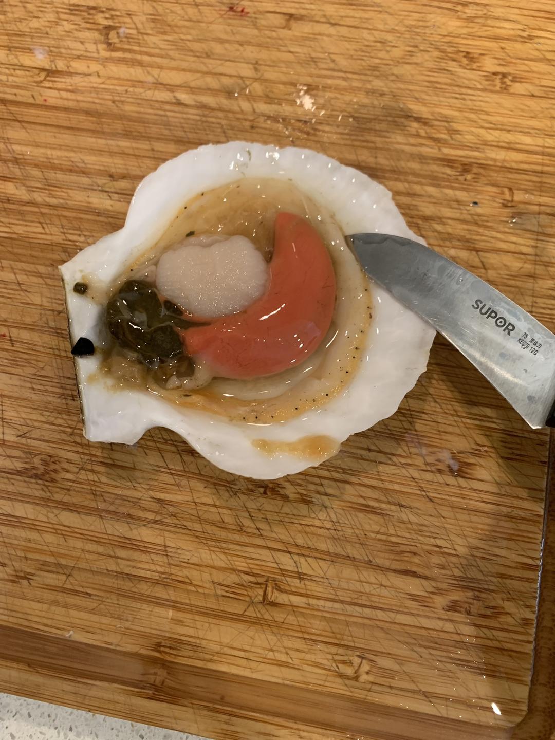 芝士焗扇贝