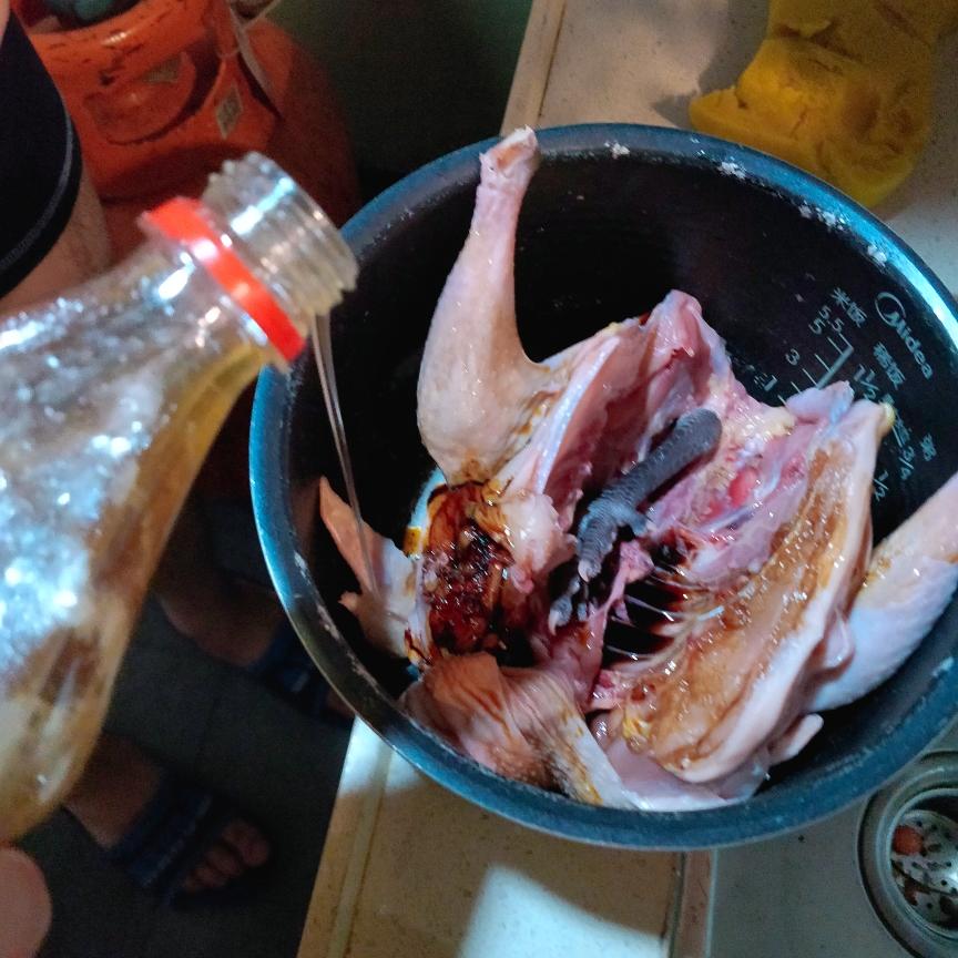 来一只美味荔枝皮烤土鸡