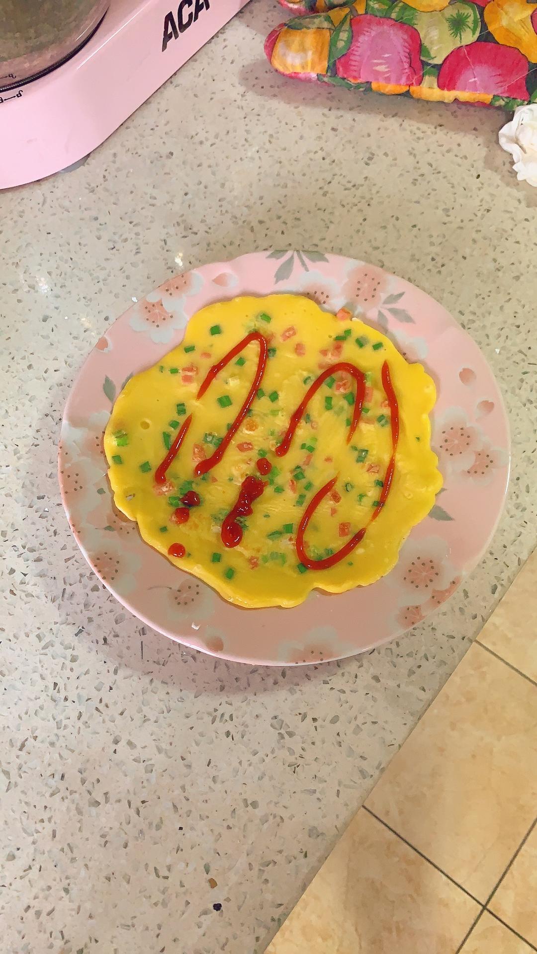 儿童早餐—香葱火腿鸡蛋饼的做法 步骤10