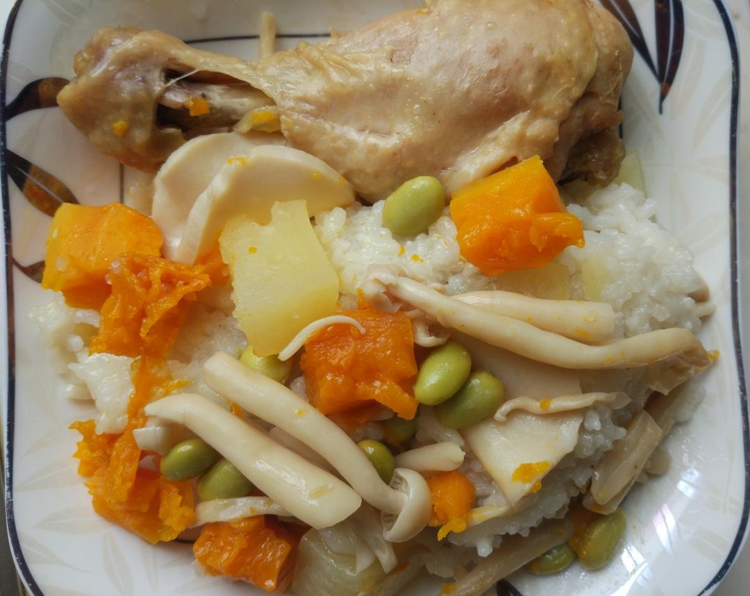 鸡腿焖饭的做法 步骤12