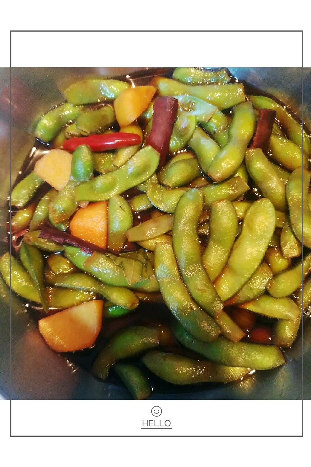 卤毛豆,冰镇加热皆可,隔壁小孩都馋哭了的做法 步骤6