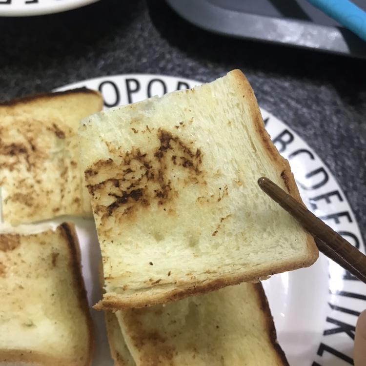 简易早餐,煎烤面包片