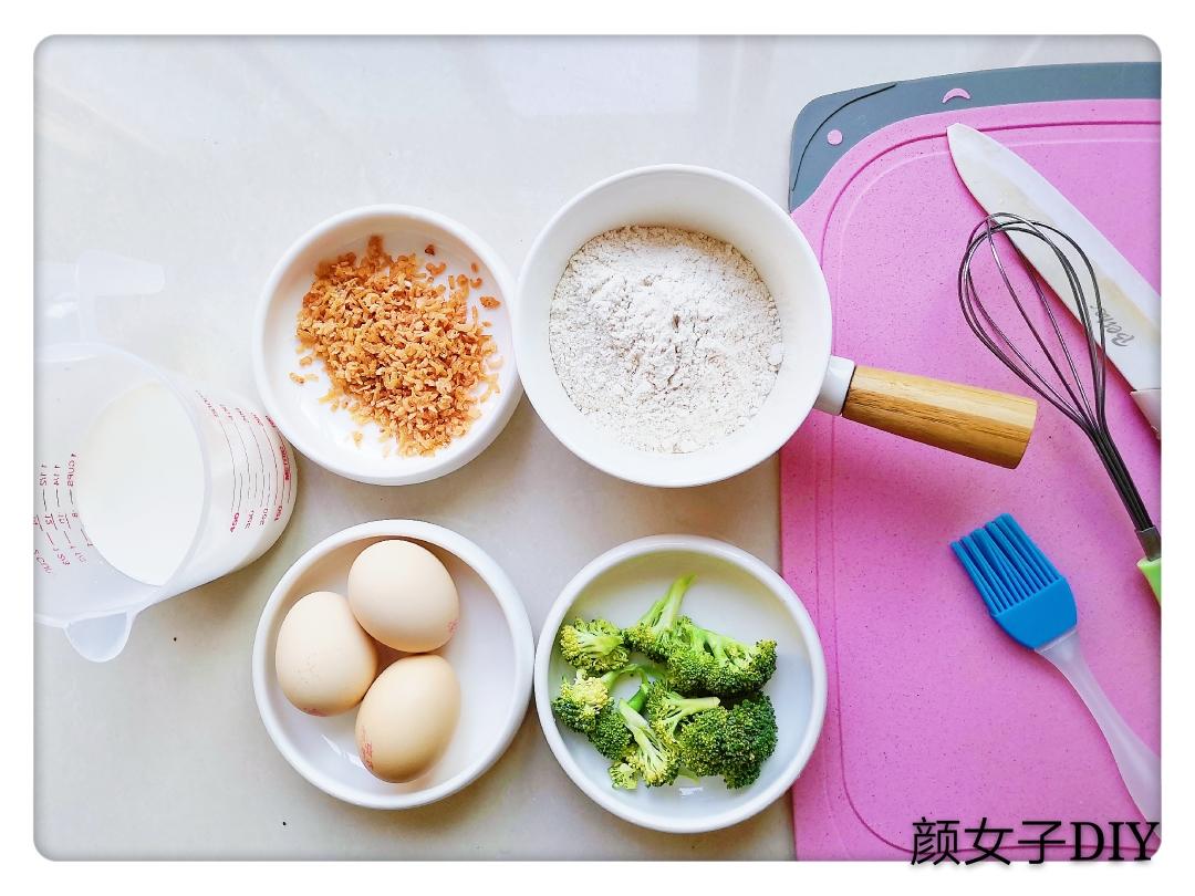 #麦子厨房#美食锅之西蓝花海米鸡蛋饼