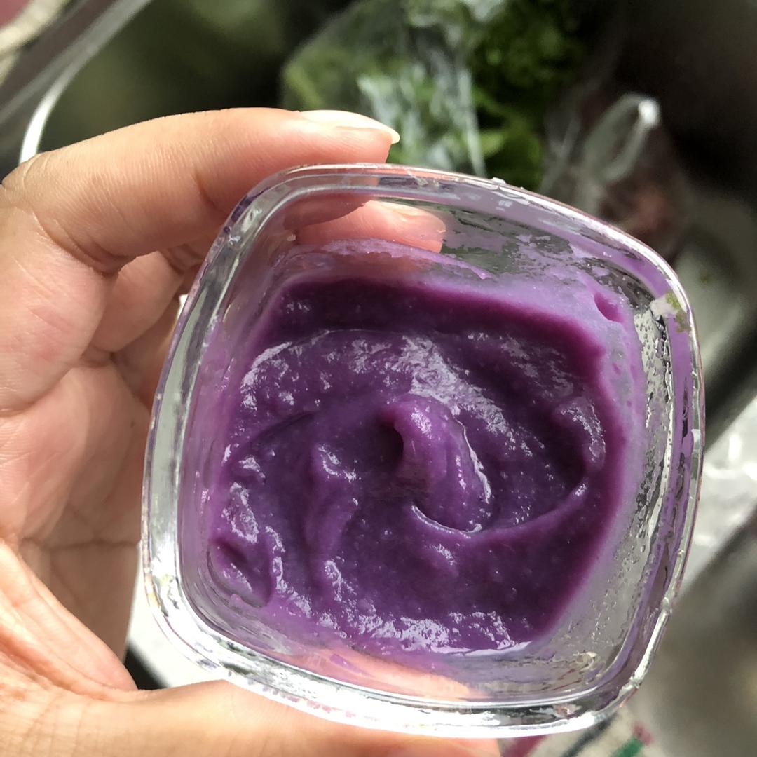 奶香紫薯泥(6个月辅食)